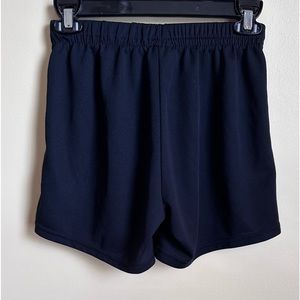 kids black gym shorts